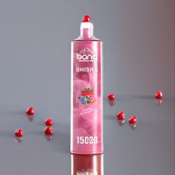 Bang Shisha 15000 Puffs Einweg-Vape Erdbeere Himbeere Bonbon - 23ml E-Liquid, Typ-C-Ladung, 600mAh Akku, Schweiz Großhandel