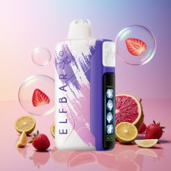 Elf Bar Ice King 40000 Puffs Einweg-Vape – Saurer Erdbeer-Drachenfrucht – 20ml E-Liquid, 5% Nikotin, 850mAh Akku, Schweiz Großhandel