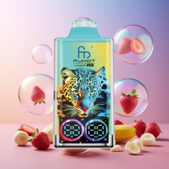 Fumot Leopard 40K Puffs Einweg-Vape Erdbeer-Banane, 5% Nikotin, 700mAh Akku, Dual Mesh, Schweiz Großhandel