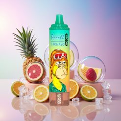 Fumot RandM Tornado 15000 Puffs Einweg-Vape Ananas Eis (15.000 Züge, 25ml, 850mAh, Mesh Coil) Schweiz Großhandel