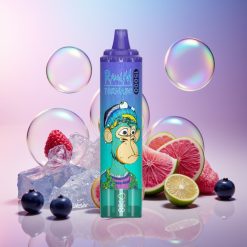 Fumot RandM Tornado 15000 Puffs Einweg-Vape Heidelbeer On Ice mit 25ml Flüssigkeitskapazität, 850mAh Akku, Mesh Coil – Schweiz Großhandel