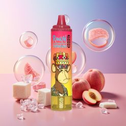 Fumot RandM Tornado 15000 Puffs Einweg-Vape Pfirsich Eis mit 25ml Flüssigkeit, 850mAh Akku, Mesh Coil Schweiz Großhandel