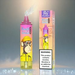 Fumot RandM Tornado 15000 Puffs Vape Bananen-Eis 25ml 850mAh Mesh Coil USB-C LCD Schweiz Großhandel