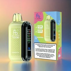 Fumot Tornado 20000 Puffs Schweiz Großhandel – 20000 Züge, Dual Mesh Coil, 20ml E-Liquid Kapazität, Erdbeer-Eis