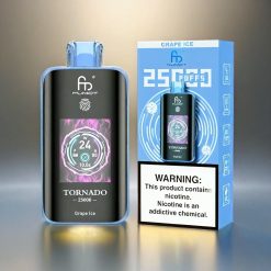 Fumot Tornado 25000 Puffs Vape Grape Ice 20ml 5% Nikotin HD Screen 700mAh Schweiz großhandel