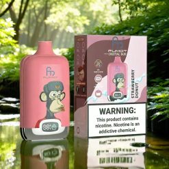 Fumot Tornado Digital Box 12000 Puffs Vape Erdbeer-Donut Schweiz Großhandel – 20ml E-Liquid, 550mAh, Typ-C-Ladung