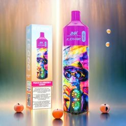 JNR Alien Max 18000 Puffs Schweiz Großhandel mit Smart LED Display, Dual Mesh Coil & 20 Geschmacksrichtungen – Peach Blueberry Candy
