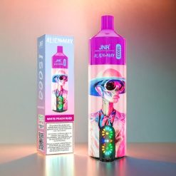 JNR Alien Max 18000 Puffs Schweiz Großhandel mit Smart LED Display, Dual Mesh Coil, 28ml E-Liquid und Weißer Pfirsich Razz Geschmack