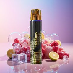 JNR Black&Golden 600+200 Puffs Einweg-Vape Grape Ice (800 Puffs, 550mAh, 2ml, TPD) Schweiz großhandel