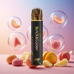 JNR Black&Golden 600+200 Puffs Einweg-Vape Pfirsich Mango – 800 Puffs, 550mAh, 2ml, TPD, Schweiz Großhandel