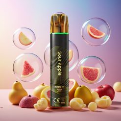 JNR Black&Golden 600+200 Puffs Einweg-Vape Sauerapfel 800 Puffs 550mAh 2ml Schweiz großhandel