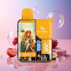 JNR Butterfly 8500 Puffs Einweg-Vape Erdbeer-Eis - 8500 Züge, 15ml, 1.0ohm Mesh Coil, Schweiz Großhandel