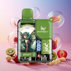 JNR Butterfly 8500 Puffs Einweg-Vape Erdbeer-Kiwi – 8500 Puffs, 15ml, 1.0ohm Mesh Coil Schweiz Großhandel