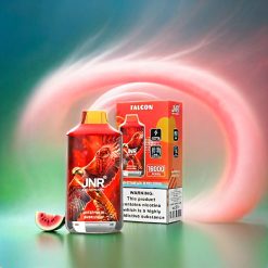 JNR Falcon 16000 Puffs - 850 mAh, 22ml, Dual Mesh Coil, Schweiz Großhandel - JNR Falcon 16000 Puffs Vape Wassermelone Bubblegum
