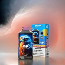 JNR Falcon 16000 Puffs Weißpfirsich-Razz Schweiz Großhandel – 850mAh, 22ml, Dual Mesh Coil, Typ C & Lightning