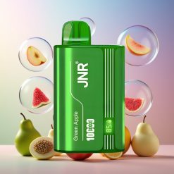 JNR Tank 10000 Puffs Einweg-Vape Grüner Apfel Pfirsich Birne – 650mAh, 20ml, Typ-C, Schweiz Großhandel