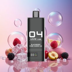 Lavie Cube 20000 Puffs Einweg-Vape Brombeere Granatapfel-Kirsche-Eis, 28ML Liquid, 5% Salz Nikotin, Schweiz Großhandel