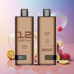 Lavie Cube 20000 Puffs Einweg-Vape Zitronen-Cola • 28ML • 2%/5% Salz Nikotin • Schweiz Großhandel