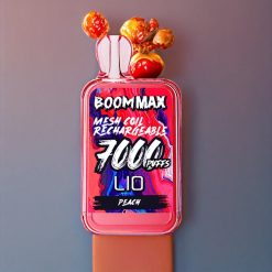 LIO BOOM MAX 7000 Puffs Einweg-Vape Pfirsich – 15ml, 650mAh, Type-C – Schweiz großhandel