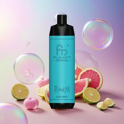 RandM Fumot Shisha 10000 Puffs Wegwerf-Vape Schweiz Großhandel – 18ml Liquid, 850 mAh, Typ-C, Kaugummi-Minze
