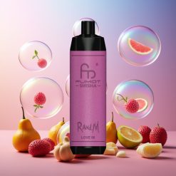 RandM Fumot Shisha 10000 Puffs Wegwerf-Vape Schweiz Großhandel – LED-Anzeige, 18ml Liquid, Typ-C-Port, Love 66