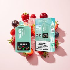 Razz Bar 40000 Puffs Einweg-Vape Erdbeer-Eis & Beerenmix mit Power Screen Display, 1.0Ω 2 Mesh Coil, 650mAh Battery – Schweiz Großhandel